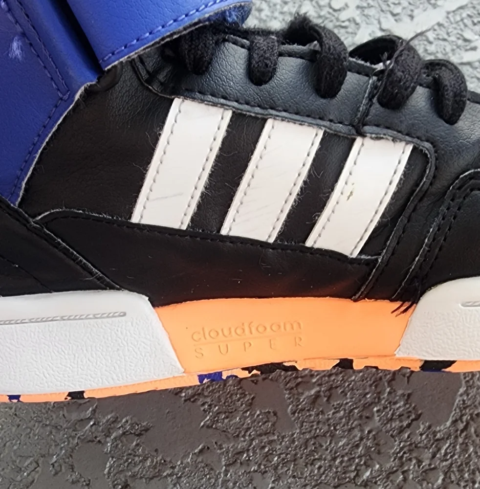Adidas Kids Black and Blue Sneakers‎